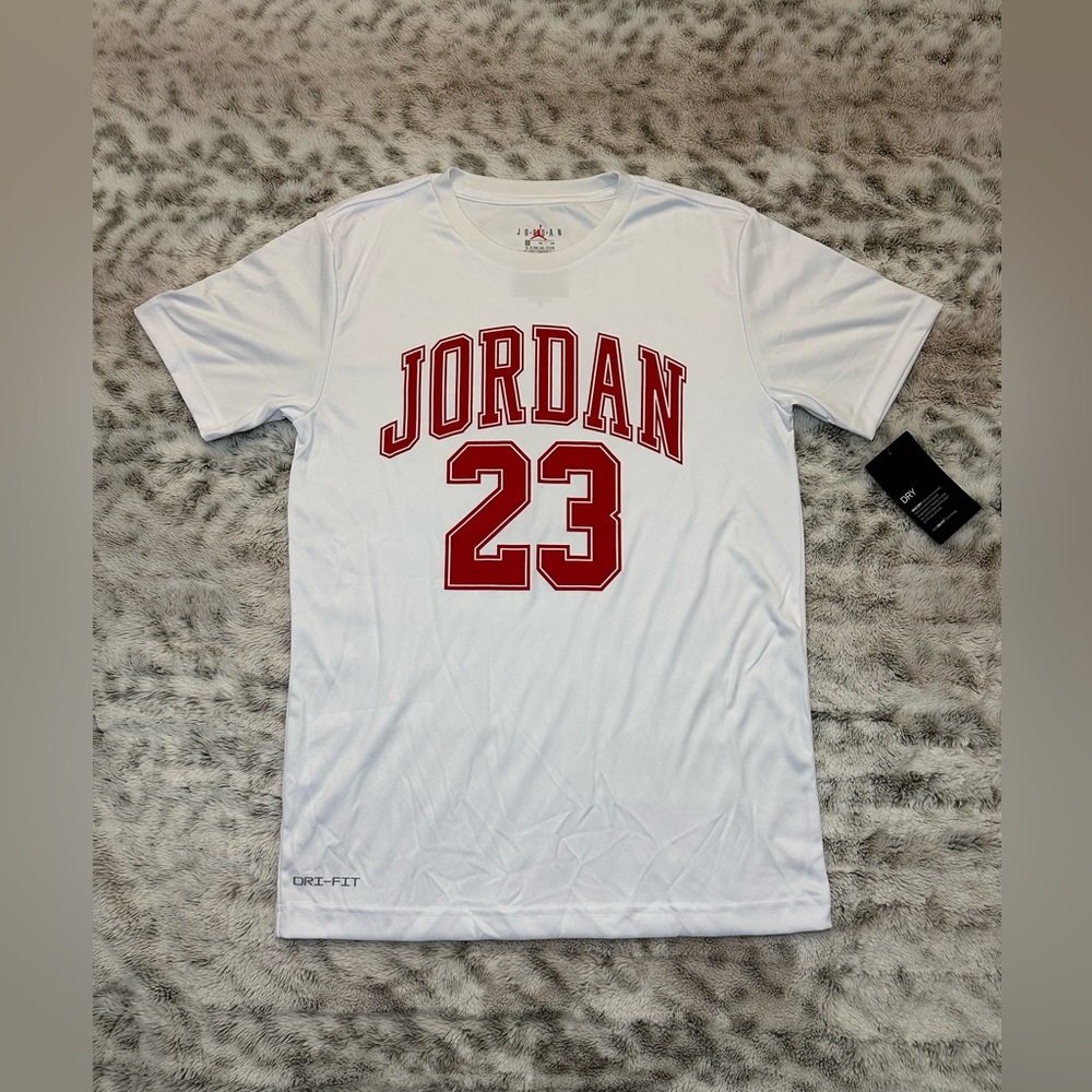Jordan White and Red Men's Shirt